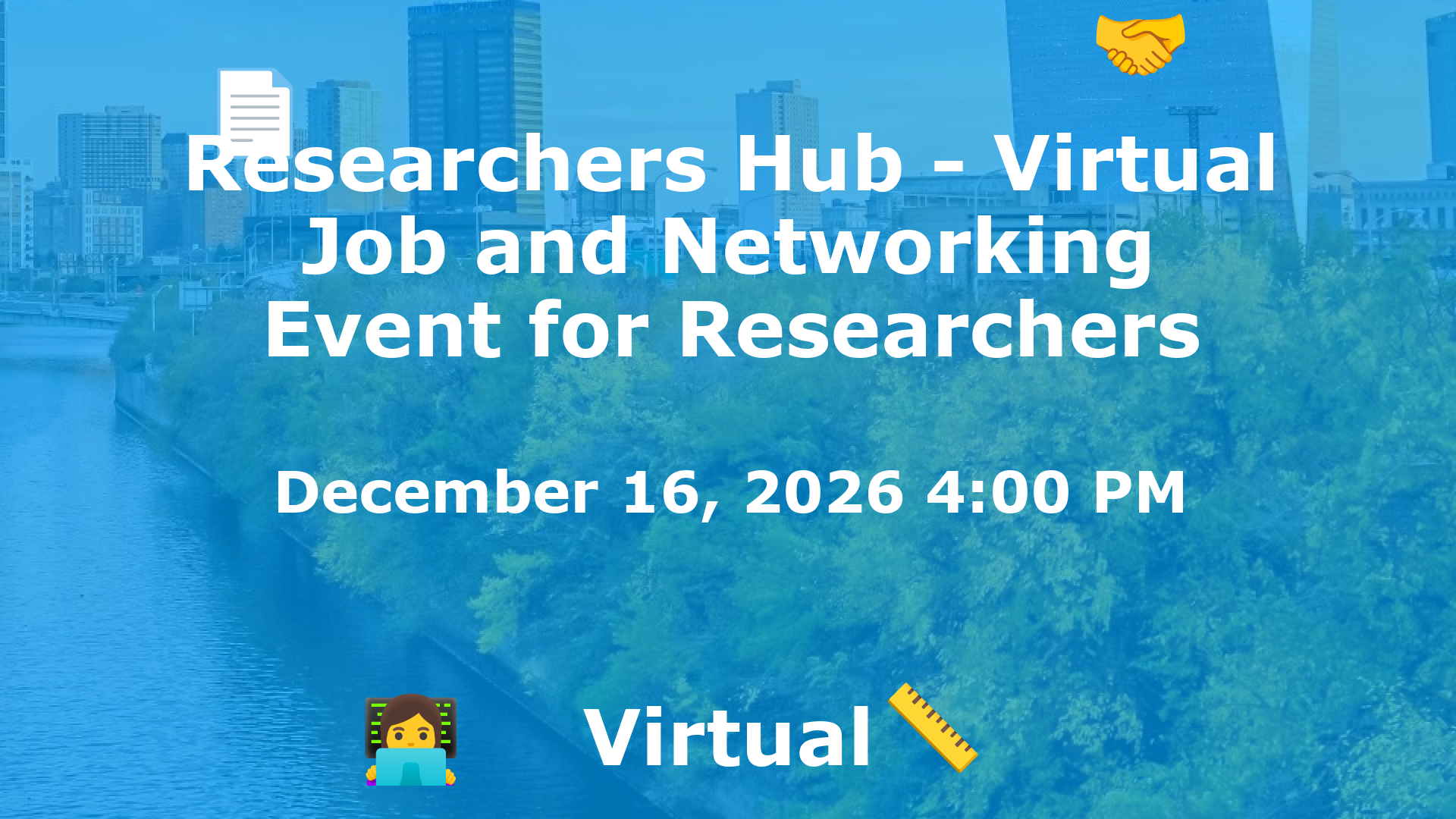 Researchers Hub - Virtual Job and Networking Event for Researchers event image